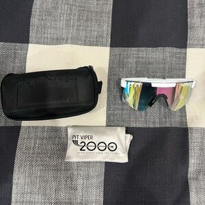Pit Viper Sunglasses with Multicolor Lens and Black Case